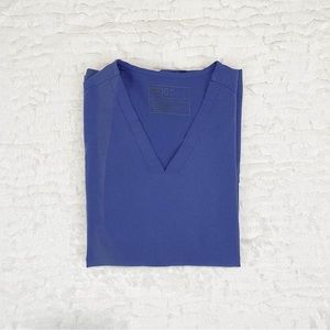 FIGS Denim Casma 3-Pocket Scrub Top